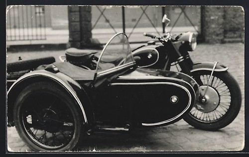Carte postale photo moto BMW