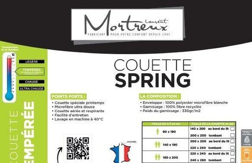Couette blanche spring - spring,