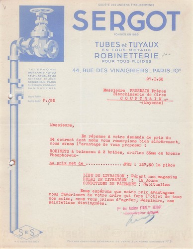 Paris robinetterie sergot - 75,