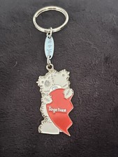 PORTE CLEF METAL EMAILLEE OURS OURSON TOGETHER TEDDY BEAR KEY RING