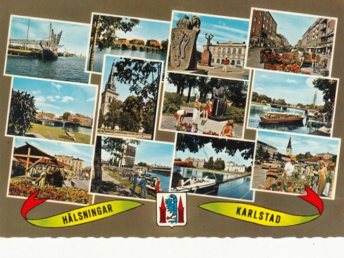 Old post card - post,