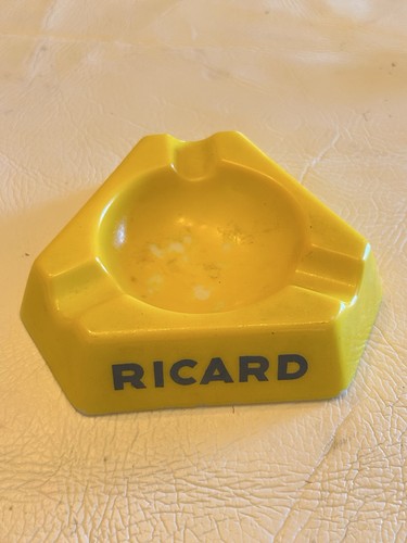 Ancien cendrier ricard jaune - cendrier,
