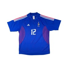 Maillot football vintage Equipe de France domicile #12 Henry saison 2002-2003