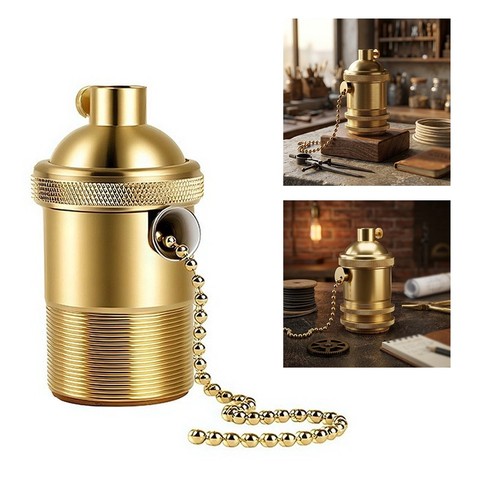 Support lampe laiton e26 - de,