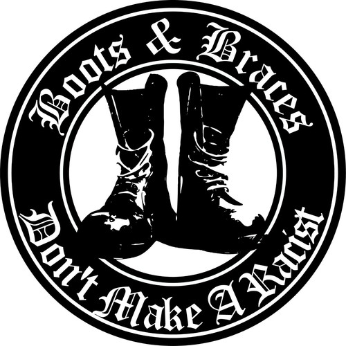 Vinyl sticker skinhead boots - sticker,
