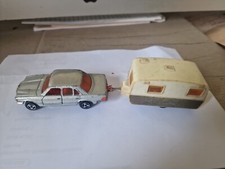 VOITURE MAJORETTE Mercedes 450 Se + Caravane Sterkeman   1:60 MADE IN FRANCE
