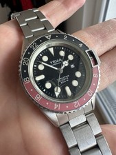 Yema Superman 2 Worldtime GMT Pepsi Coke Montre Vintage