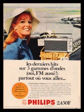 PUB / PUBLICITE / AD  PHILIPS  Portatif  Sport AM / FM  - Années 60 Vintage