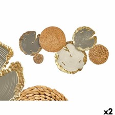 Décoration murale Gift Decor Blanc Marron Gris Métal 89,5 x 5,1 x 48,3 cm [2 