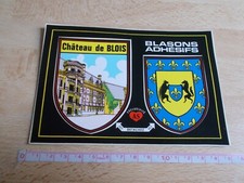 Carte postale, blasons adhésifs CHÂTEAU DE BLOIS