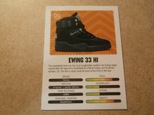SNEAKERS EWING 33 HI, TRADING "ROOKIE" CARD, COLLECTOR (JT29)