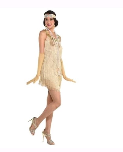 Flapper womens gold halloween - womens,
