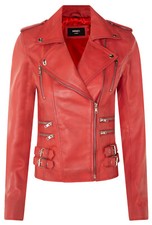 Veste moto cuir pour - en,