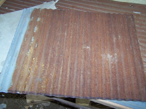Vintage metal corrugated tin - vintage,