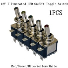 Interrupteur à bascule LED 12V pour tableau de bord en voiture bateau course ra