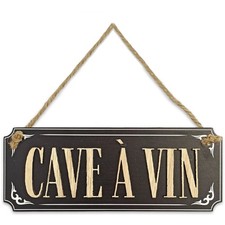 Plaque à suspendre cave a vin
