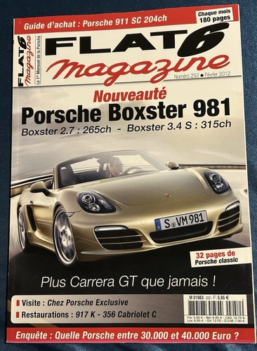 Flat magazine porsche 252 - porsche,