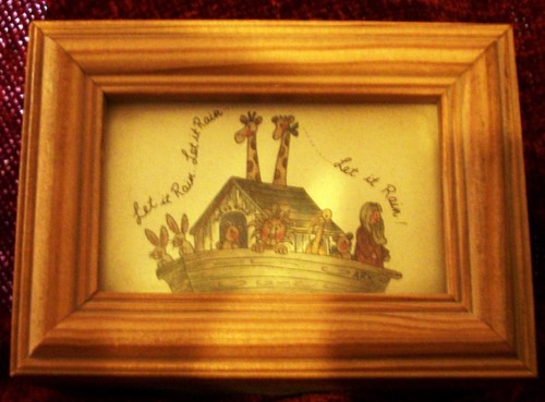Wooden wood hinged noah - hinged, ark