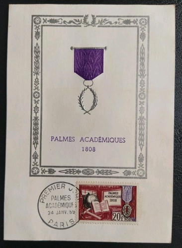 Carte premier jour 1959 timbre - carte,