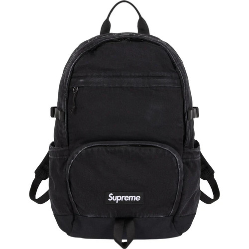 Sac dos supreme denim noir - dos,