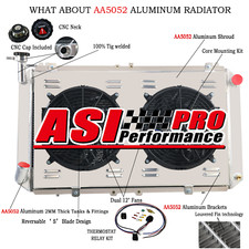 3 Row Radiateur Shroud Fan