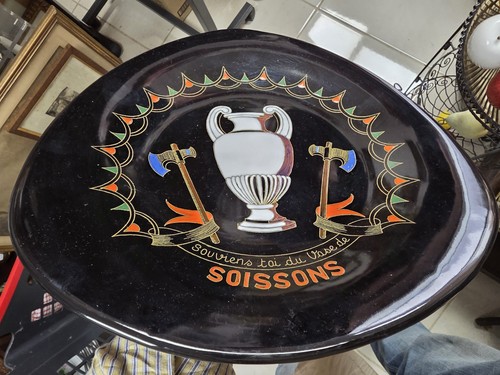 Assiette émaux longwy - Émaux,