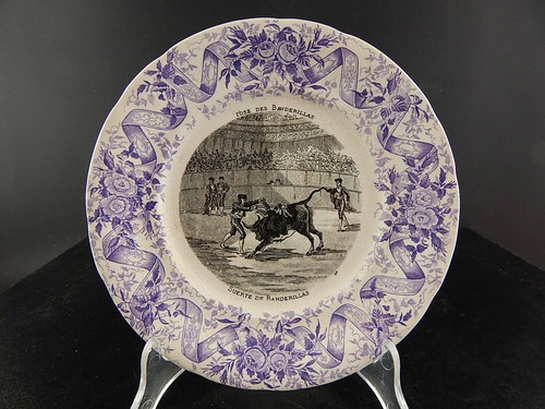 Ancien plat céramique - plat, en