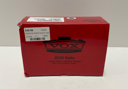 Vox ac30 radio nib - vox,