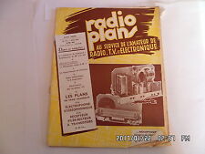 RADIO PLANS N°151 05/1960 RECEPTEUR CHANGEUR DE FREQUENCE WAVEMETER CLASS D  H20