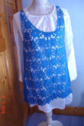 Ensemble hippy blouse - blouse, blanche