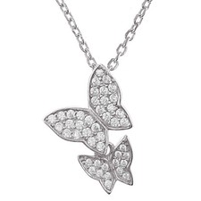 Collier Papillon en ARGENT