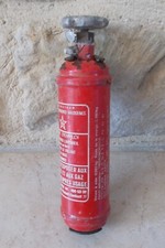 Ancien extincteur automobile voiture ROT 5B rouge support scellé vintage France