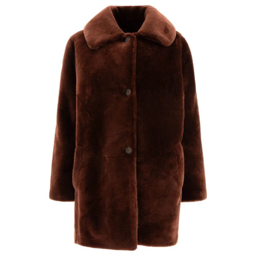 Manteau marron en - b&w,