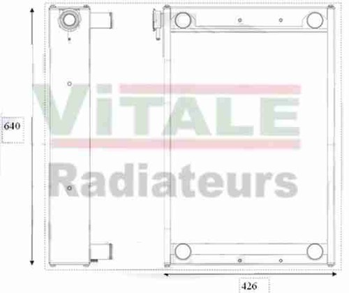 Radiateur eau lift truck - radiateur,