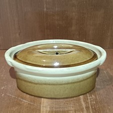 Petite Terrine Ovale En Terre Cuite Vernissée, Pot À Pâté En Céramique