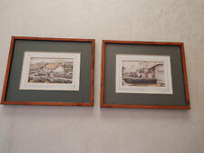 Paire de Jolis Petits Tableaux