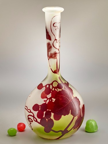 Gallé vase original art - -,