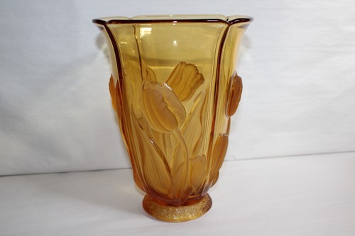 Grand vase verre pressé - grand,