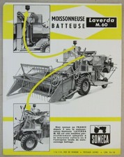 prospectus brochure MOISSONNEUSE LAVERDA SOMECA tracteur traktor prospekt