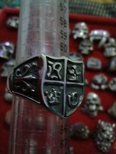 Anneau Croix Malte Templier en