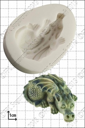 Moule silicone bébé dragon - bébé,