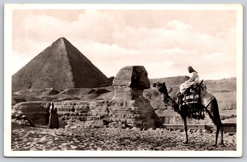 Rppc egypt cairo sphinx - rppc,