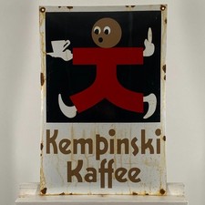 Plaque émaillée café