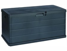 Coffre De Jardin En Polypropylène Taille Choisie 170 340 Litres Anthracite