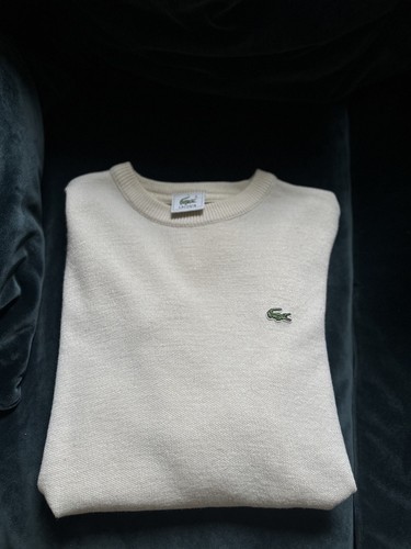 Pull lacoste beige col - pull,