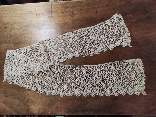 Dentelle ancienne col - ,