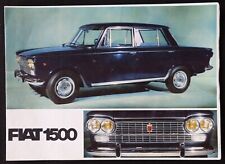 Catalogue dépliant automobile FIAT 1500 automobilia