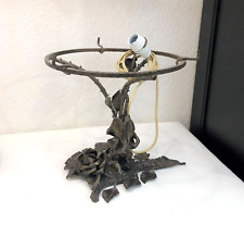 pied de lampe ART DECO en fer forgé signé Armand GODARD 27cm Pâte de verre Gallé