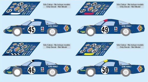 Decals alpine a210 mans - decals,
