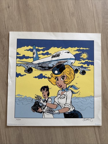 Sérigraphie natacha avion - natacha,